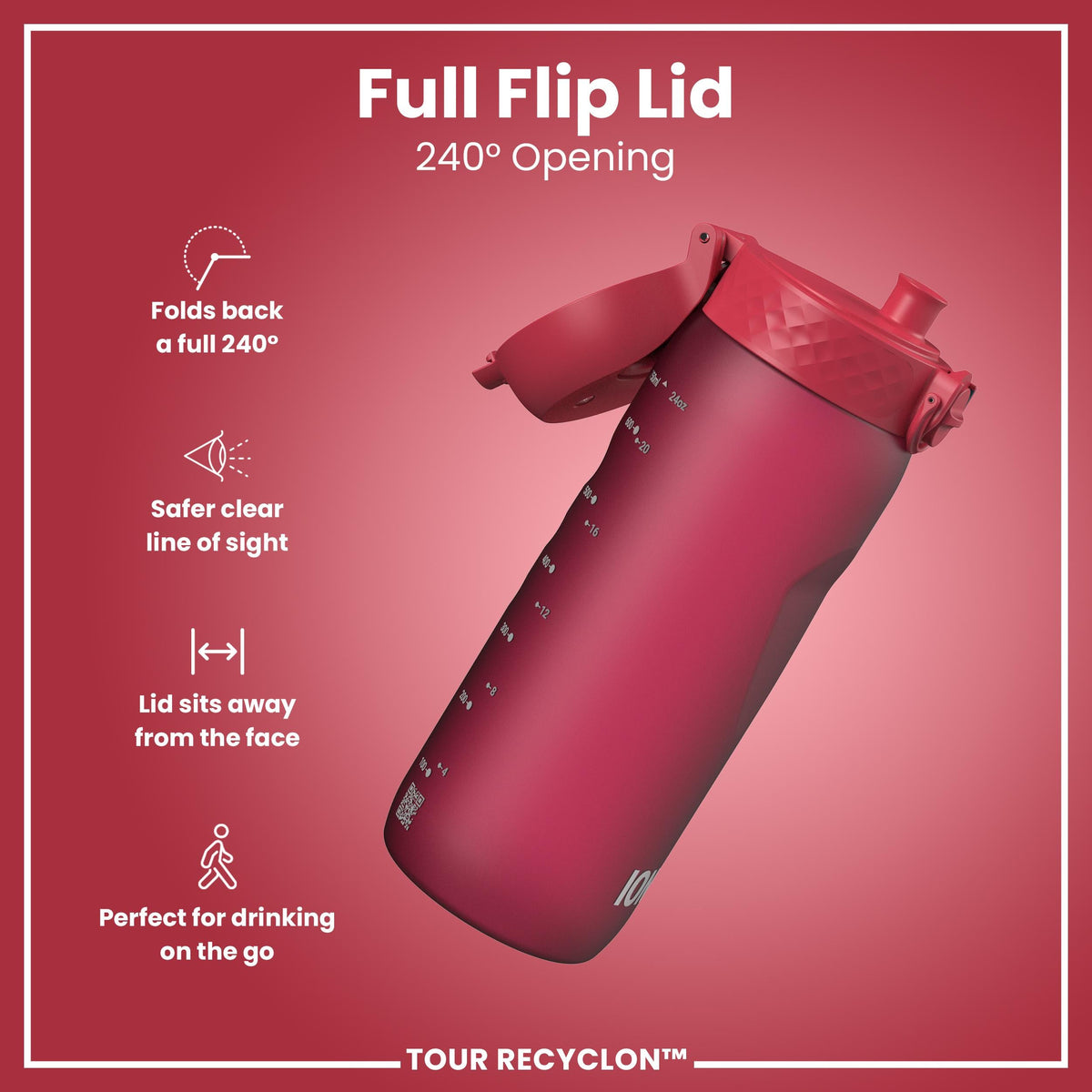 Gourde Recyclon, Viva Magenta, 750 ml