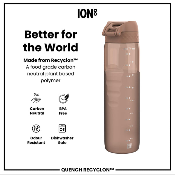 Gourde Recyclon, Half-Cut, Moka, 1 L