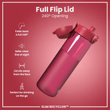 Gourde Recyclon, Half-Cut, Magenta, 500 ml