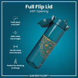 Gourde Recyclon, Half-Cut, Mandalas, 500 ml