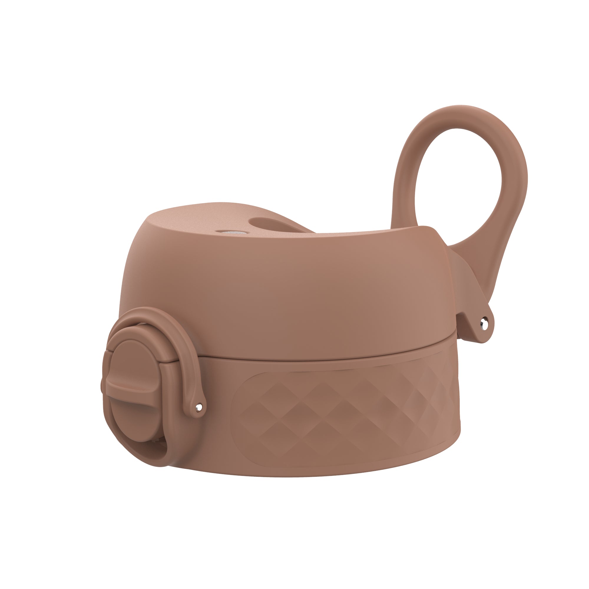Leak Proof Water Bottle Replacement Lid, Mocha, Large in Mocha Mousse