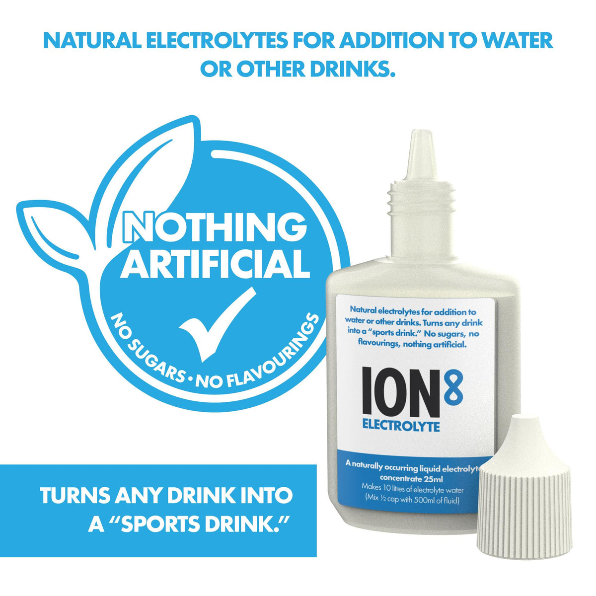 Accessoire ION8, Booster d’hydratation, Électrolyte sans sucre
