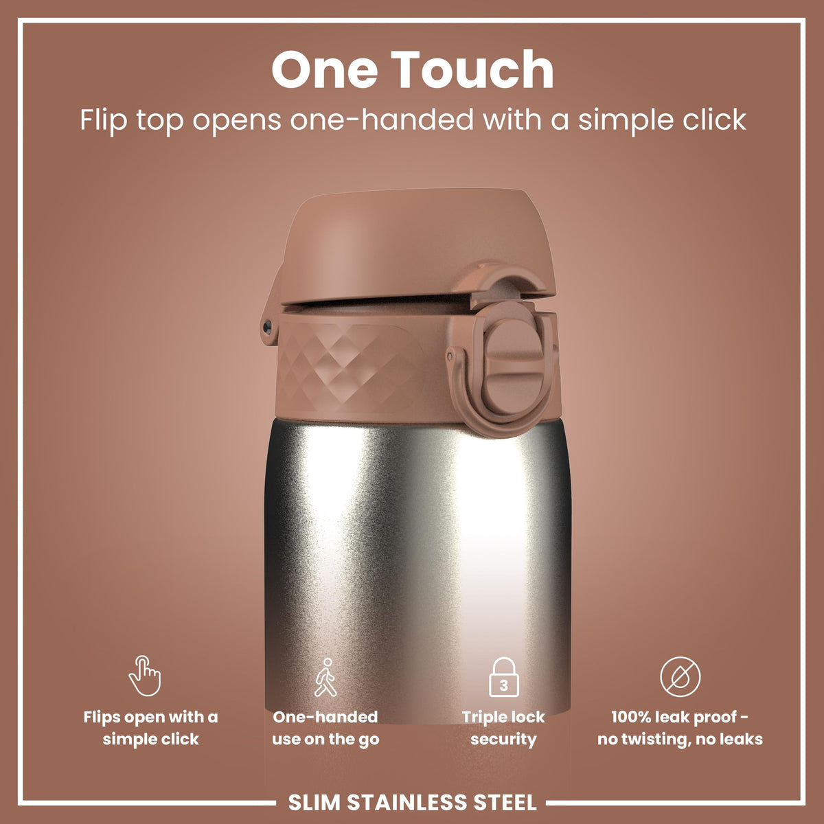 Gourde en inox, Moka, 600 ml