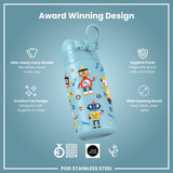 Gourde en inox, Robots, 400 ml