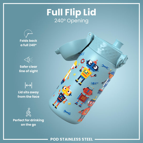 Gourde en inox, Robots, 400 ml