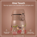 Gourde en inox, Cerises, 400 ml