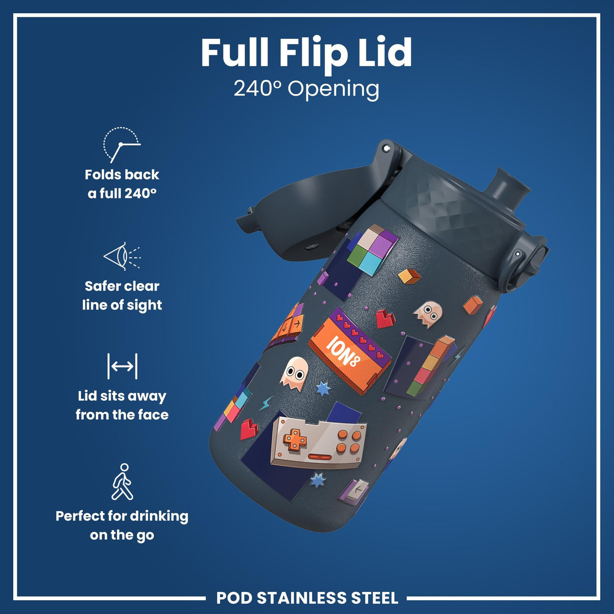 Gourde en inox, Gamer, 400 ml