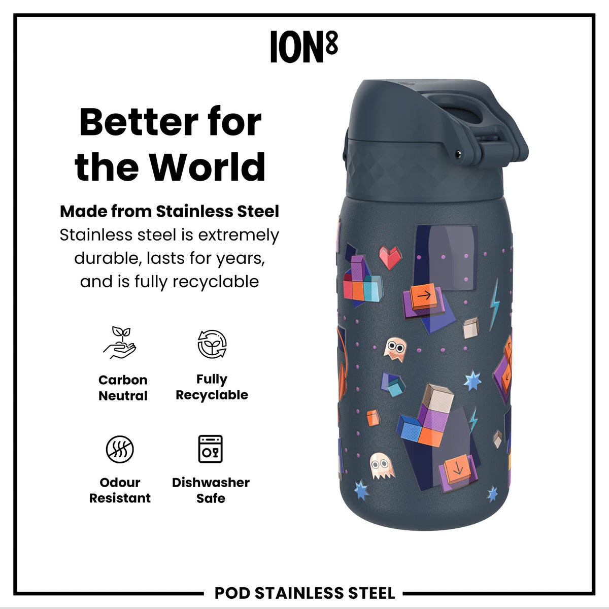 Gourde en inox, Gamer, 400 ml