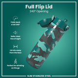 Gourde en inox, Camouflage, 600 ml