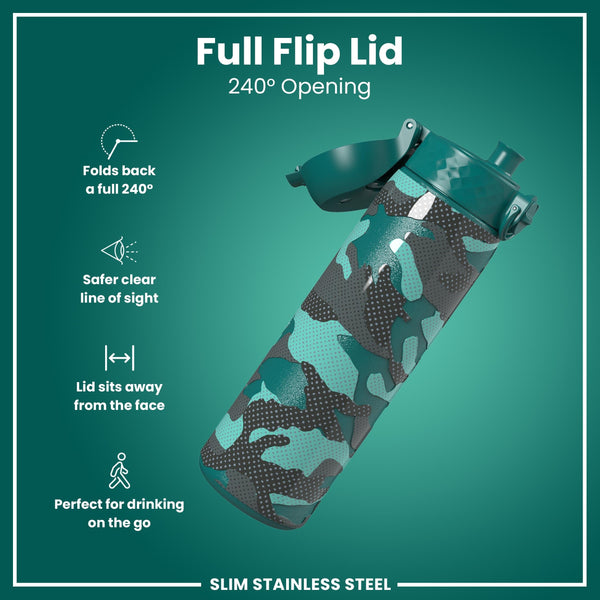 Gourde en inox, Camouflage, 600 ml