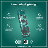 Gourde en inox, Camouflage, 600 ml