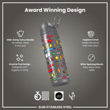 Gourde en inox, Gamer, Gris, 600 ml