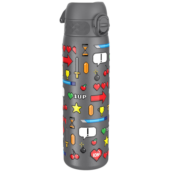 Gourde en inox, Gamer, Gris, 600 ml