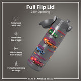 Gourde en inox, Voitures de sport, 600 ml