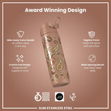 Gourde en inox, Paisley, 600 ml