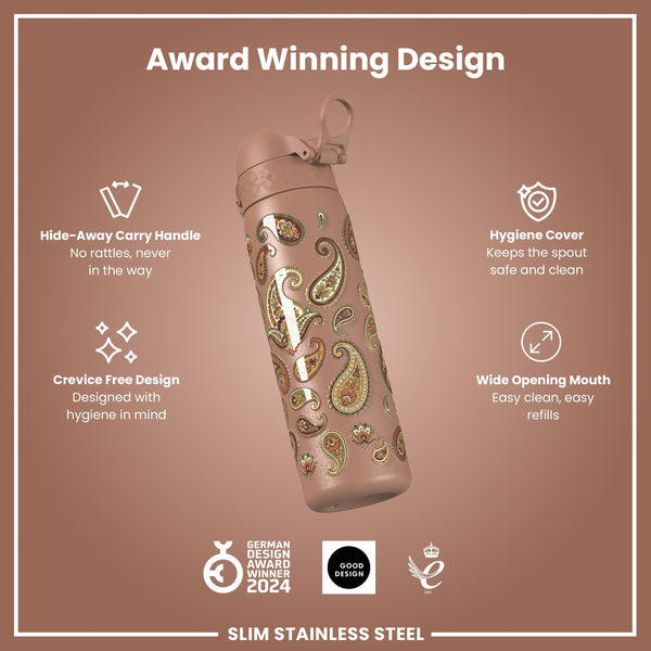 Gourde en inox, Paisley, 600 ml