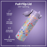 Gourde en inox, Fleurs délicates, 600 ml