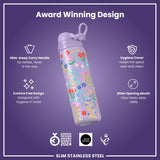 Gourde en inox, Fleurs délicates, 600 ml