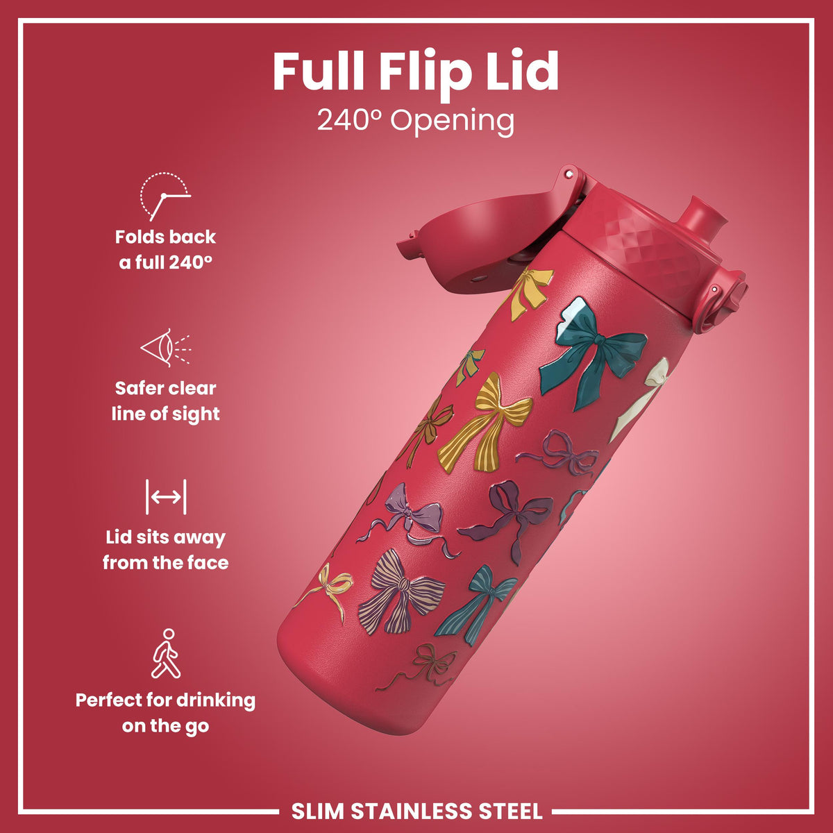 Gourde en inox, Nœuds, 600 ml