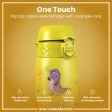 Gourde en inox, Dragons jaunes, 600 ml