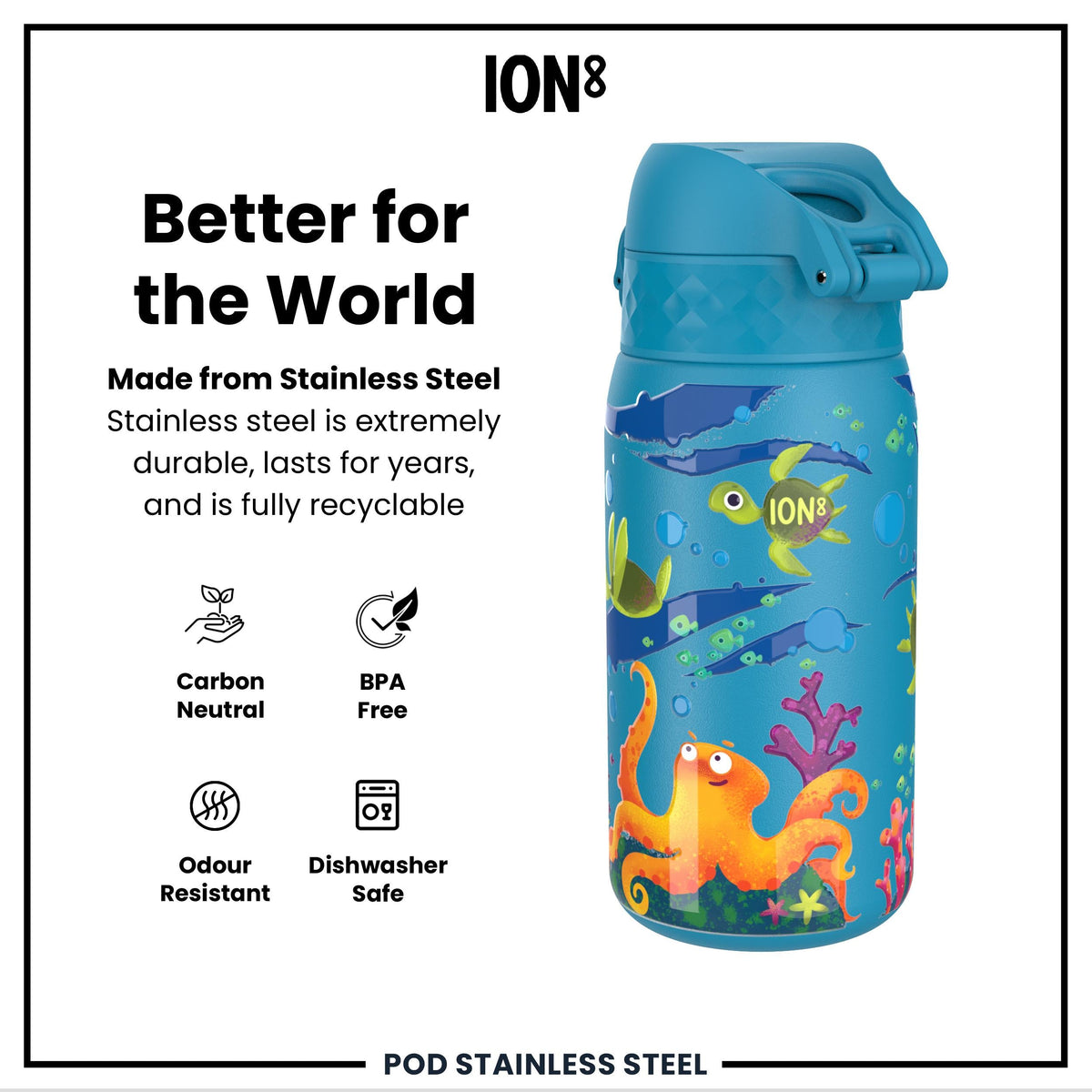 Gourde isotherme, Tortues de mer, 320 ml