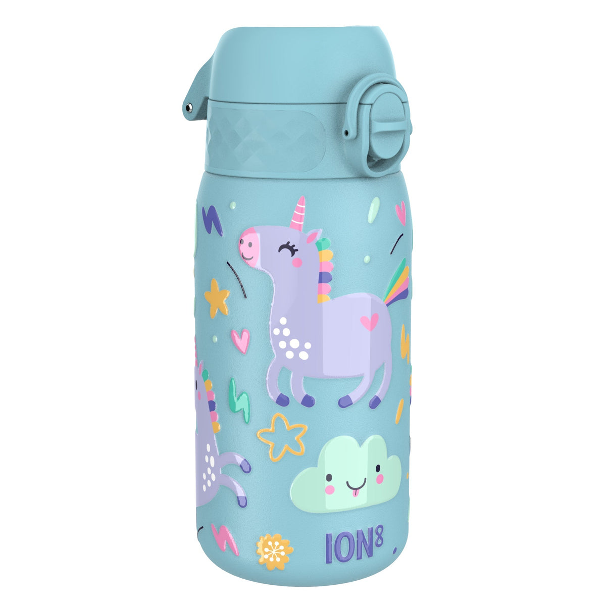 Gourde isotherme, Licornes bleues, 320 ml