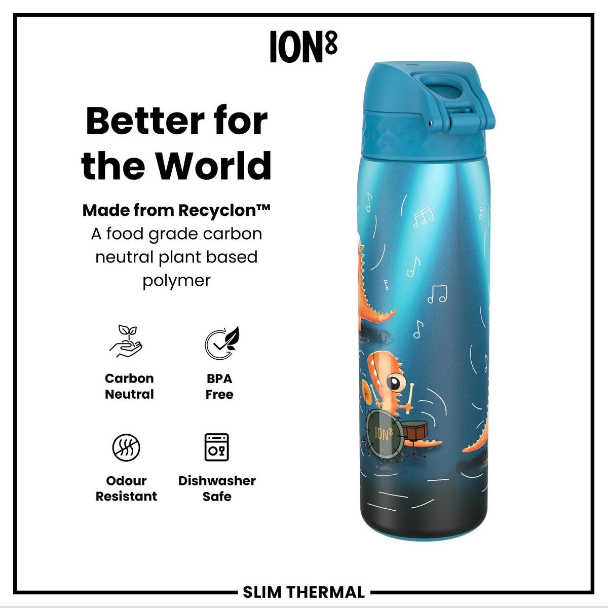 Gourde isotherme, Dino Band, 500 ml