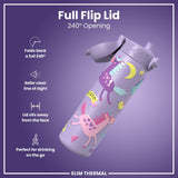 Gourde isotherme, Licornes violettes, 500 ml