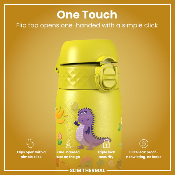 Gourde isotherme, Dragons jaunes, 500 ml