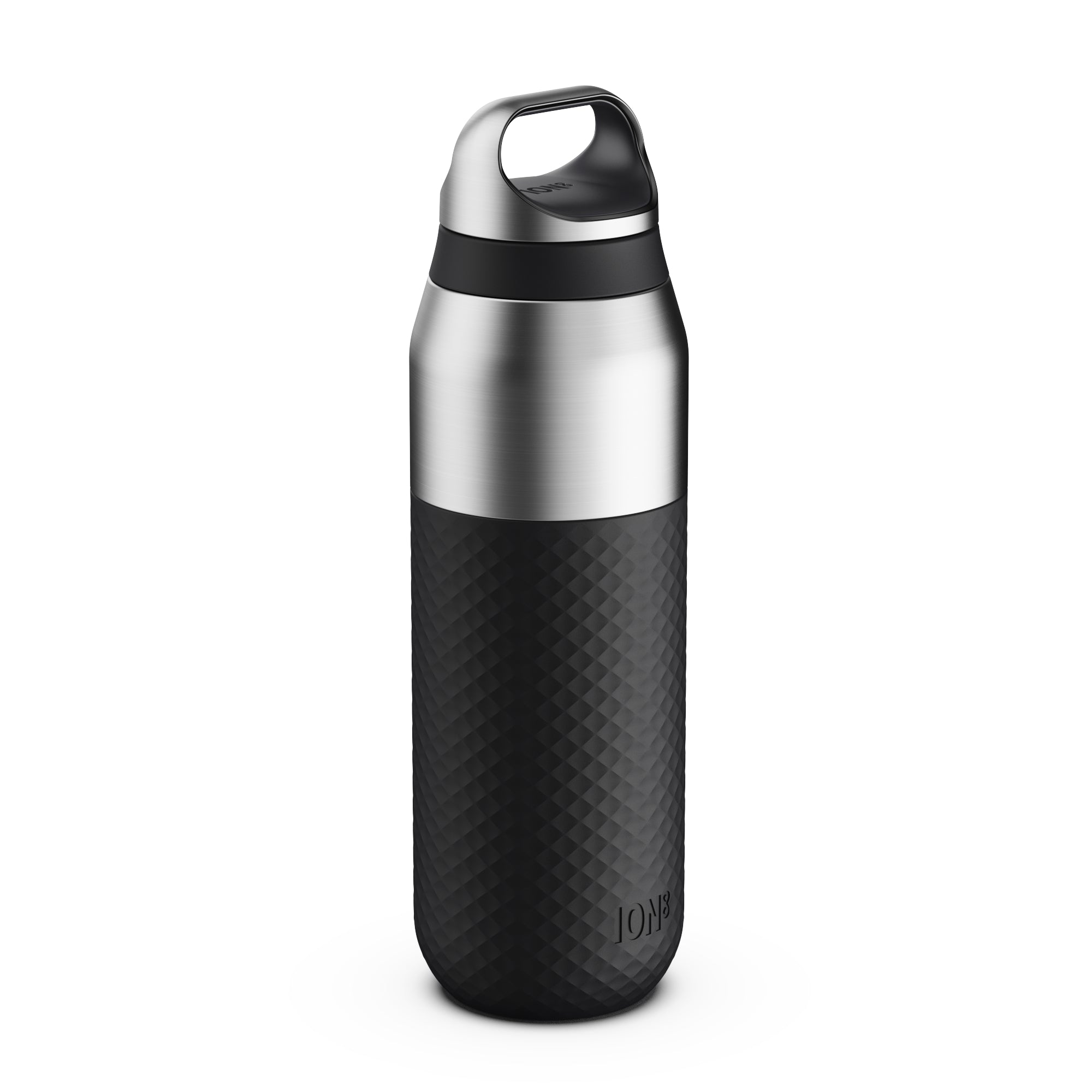 ION8 ROAM Primo Water Bottle, Thermal Insulated Steel, Medium 485ml in Black