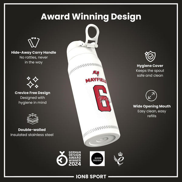 NFL x ION8, Inox isotherme, GameDay Series, Mayfield Buccaneers, 750 ml
