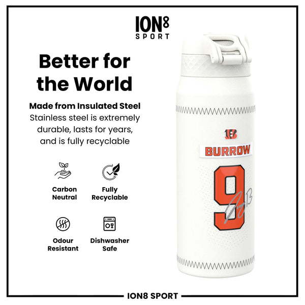 NFL x ION8, Inox isotherme, GameDay Series, Burrow Bengals, 750 ml