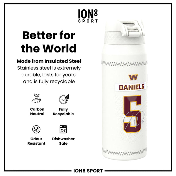 NFL x ION8, Inox isotherme, GameDay Series, Daniels Commanders, 750 ml