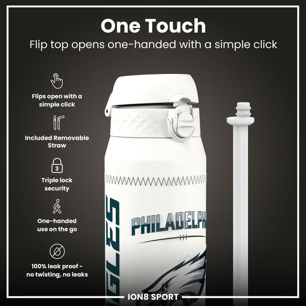 NFL x ION8, Inox isotherme, GameDay Series, Hurts Eagles, 750 ml
