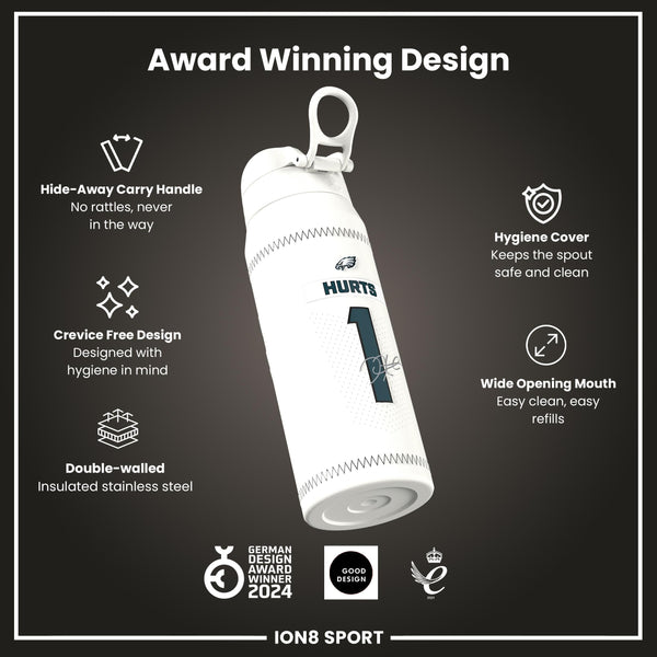 NFL x ION8, Inox isotherme, GameDay Series, Hurts Eagles, 750 ml