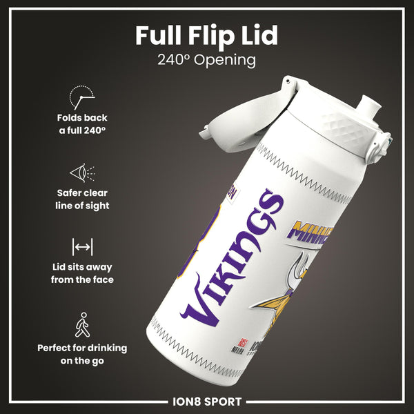 NFL x ION8, Inox isotherme, GameDay Series, Jefferson Vikings, 750 ml