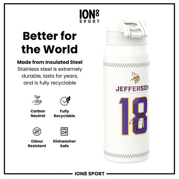 NFL x ION8, Inox isotherme, GameDay Series, Jefferson Vikings, 750 ml