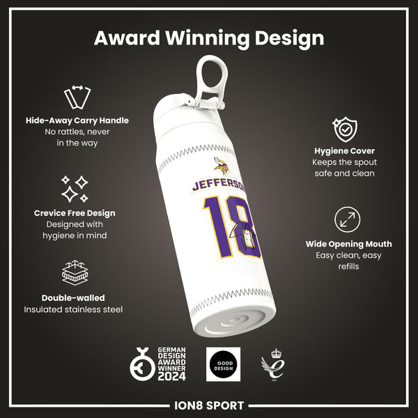 NFL x ION8, Inox isotherme, GameDay Series, Jefferson Vikings, 750 ml