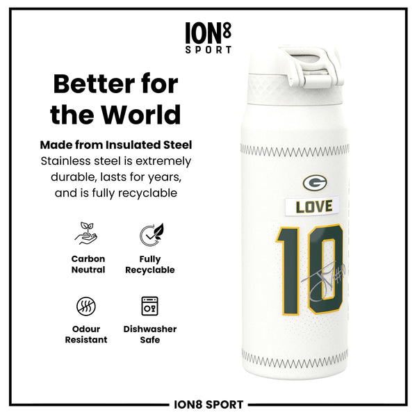 NFL x ION8, Inox isotherme, GameDay Series, Love Packers, 750 ml