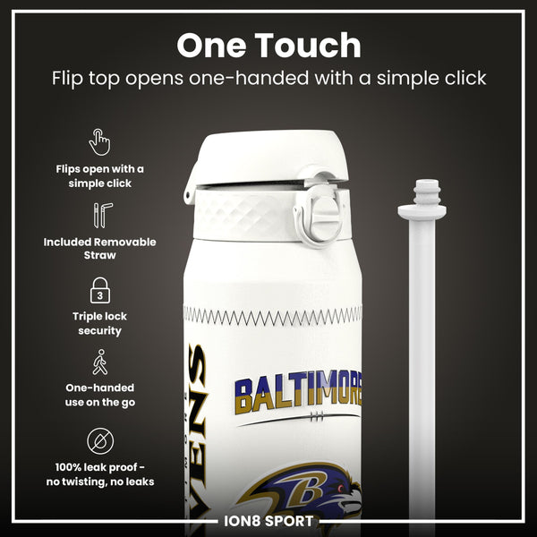 NFL x ION8, Inox isotherme, GameDay Series, Lamar Ravens, 750 ml