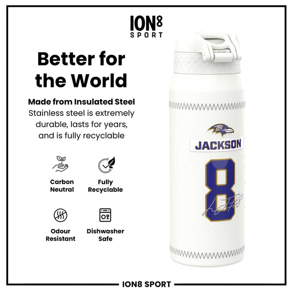 NFL x ION8, Inox isotherme, GameDay Series, Lamar Ravens, 750 ml