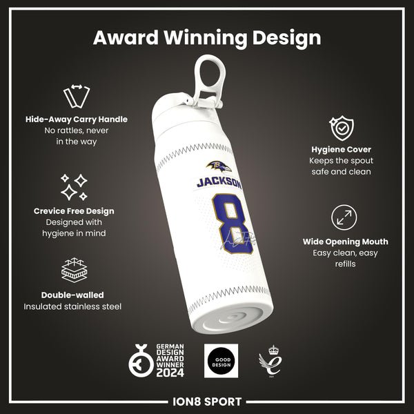 NFL x ION8, Inox isotherme, GameDay Series, Lamar Ravens, 750 ml