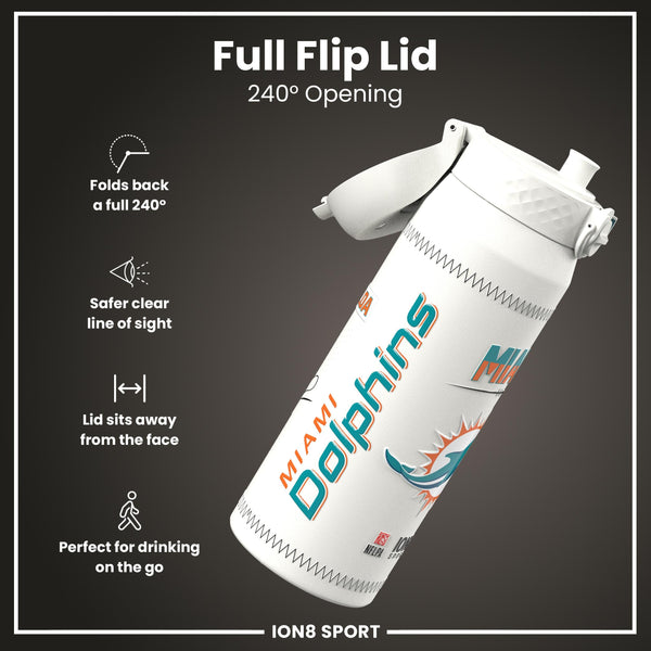 NFL x ION8, Inox isotherme, GameDay Series, Tua Dolphins, 750 ml