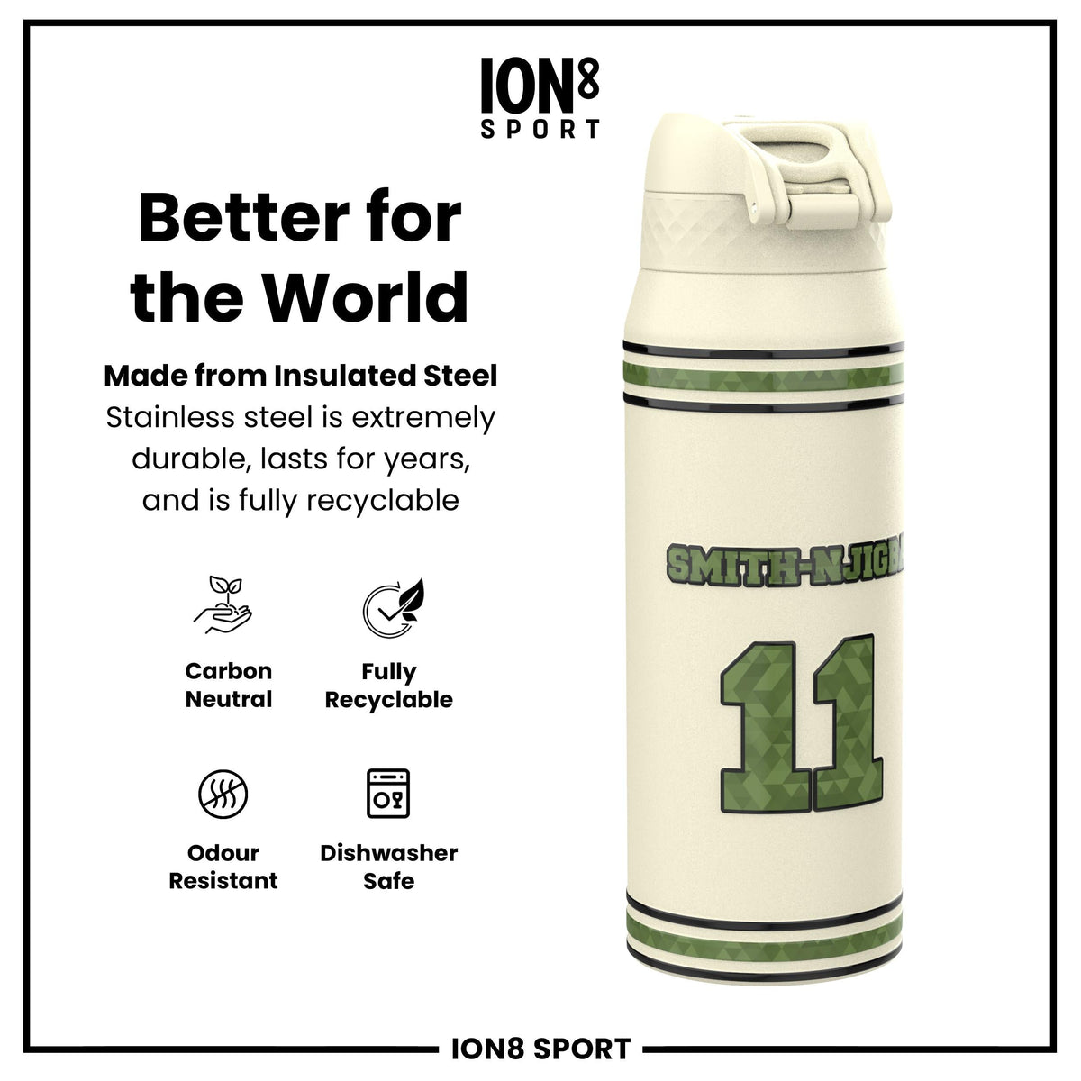 NFL x ION8, Inox isotherme, Icon Series, Jaxon Smith-Njigba, 750 ml