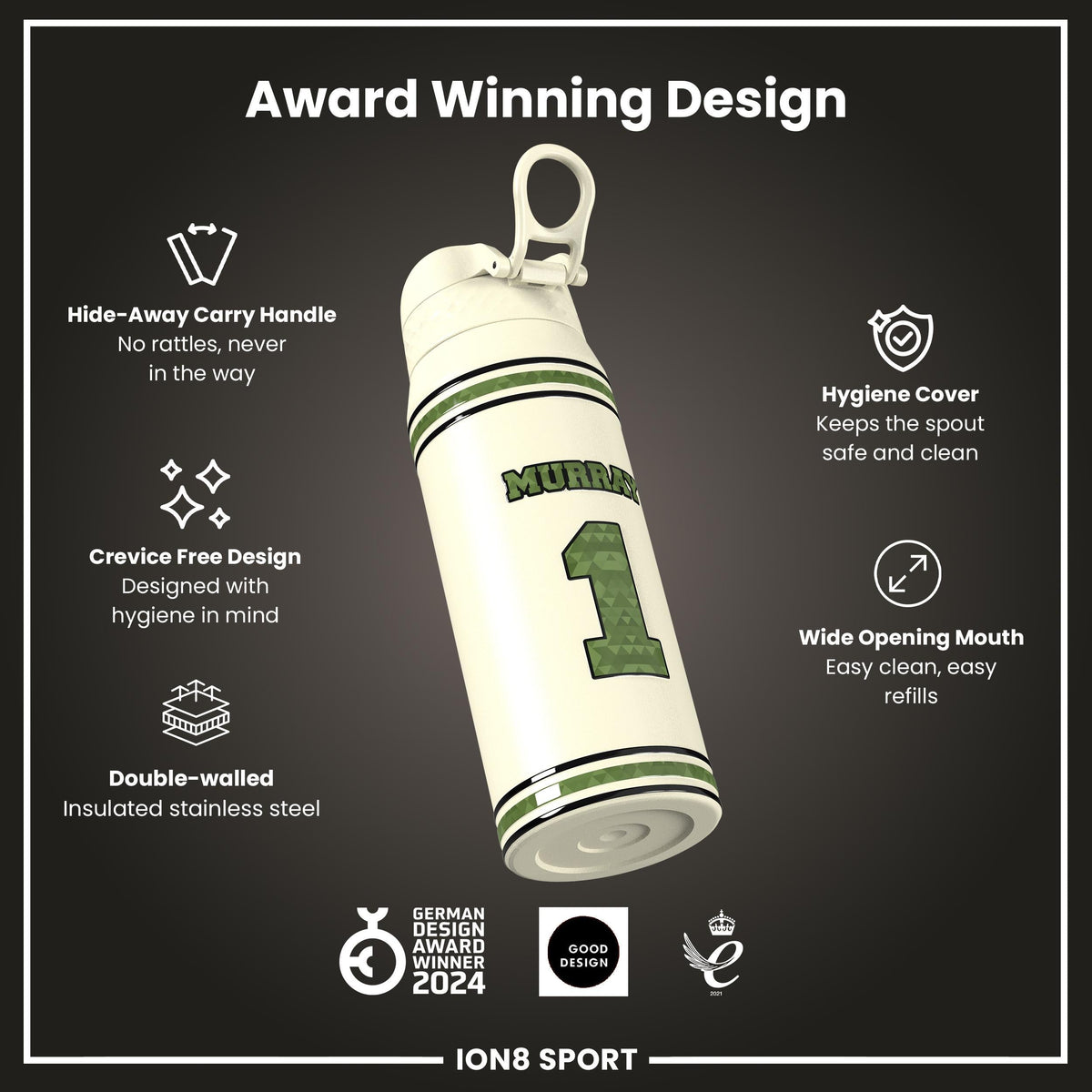 NFL x ION8, Inox isotherme, Icon Series, Kyler Murray, 750 ml