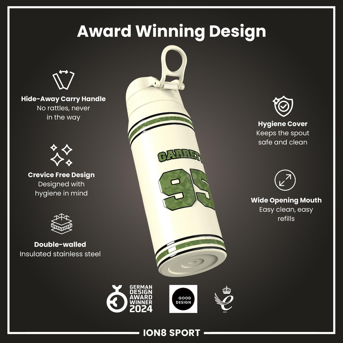 NFL x ION8, Inox isotherme, Icon Series, Myles Garrett, 750 ml