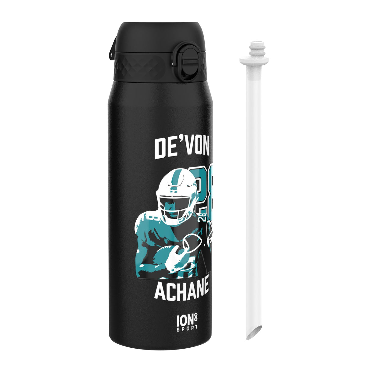 NFL x ION8, Inox isotherme, Locked In Series, De'von Achane, 750 ml