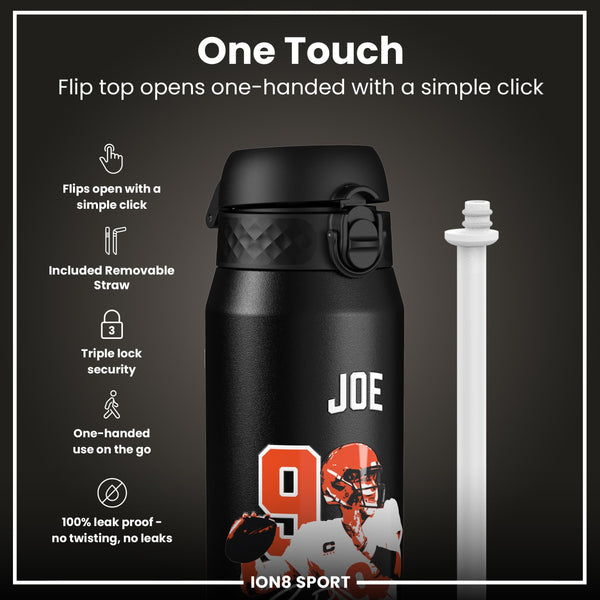 NFL x ION8, Inox isotherme, Locked In Series, Joe Burrow, 750 ml