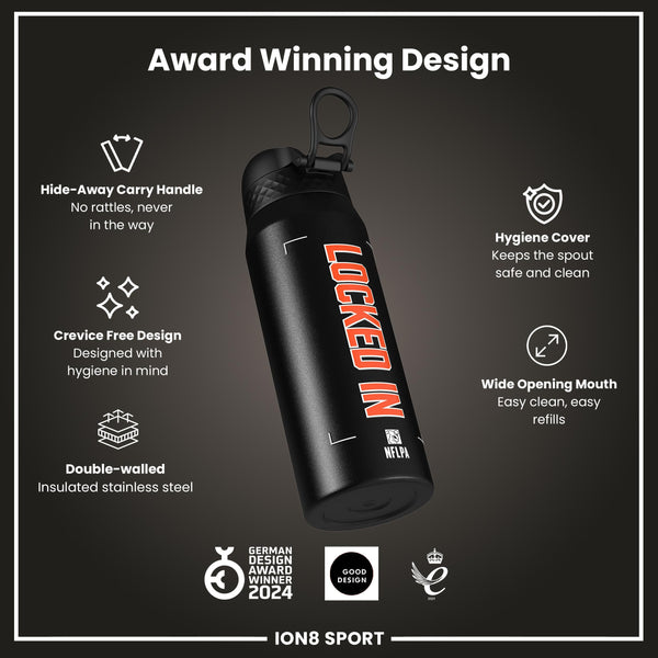 NFL x ION8, Inox isotherme, Locked In Series, Joe Burrow, 750 ml