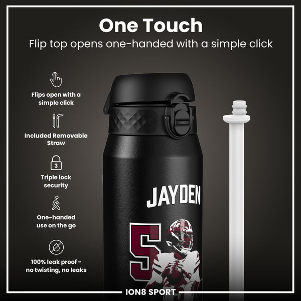NFL x ION8, Inox isotherme, Locked In Series, Jayden Daniels, 750 ml